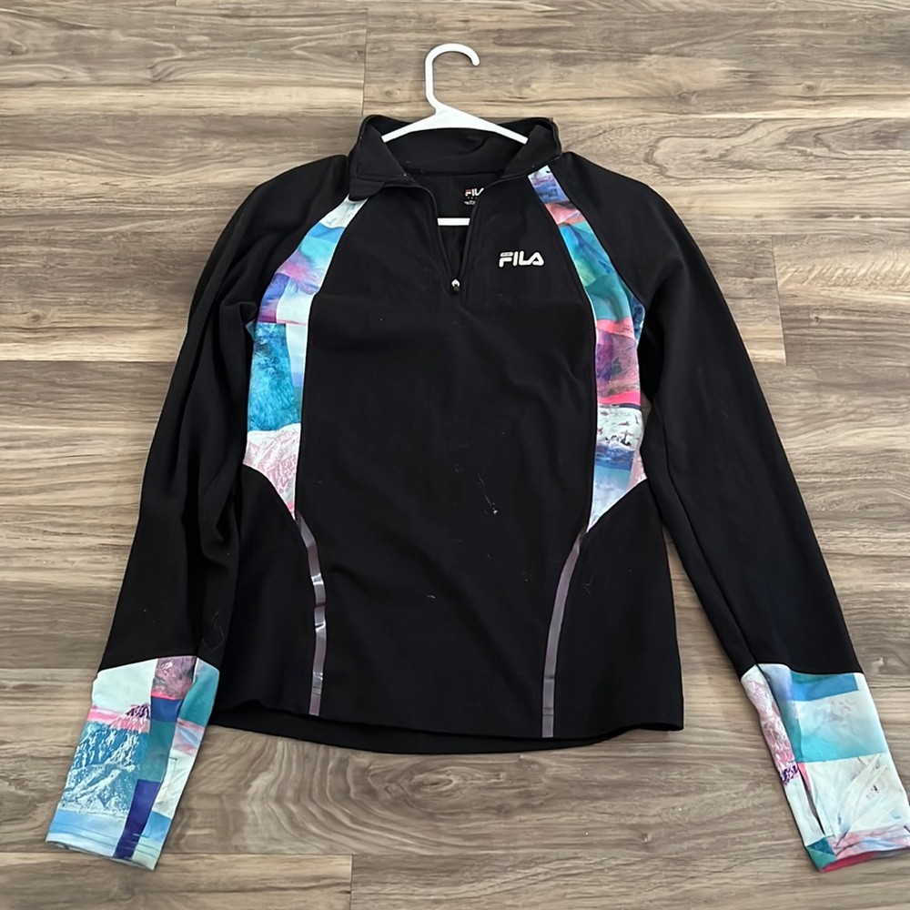 Long sleeved collared Fila Sweatshirt